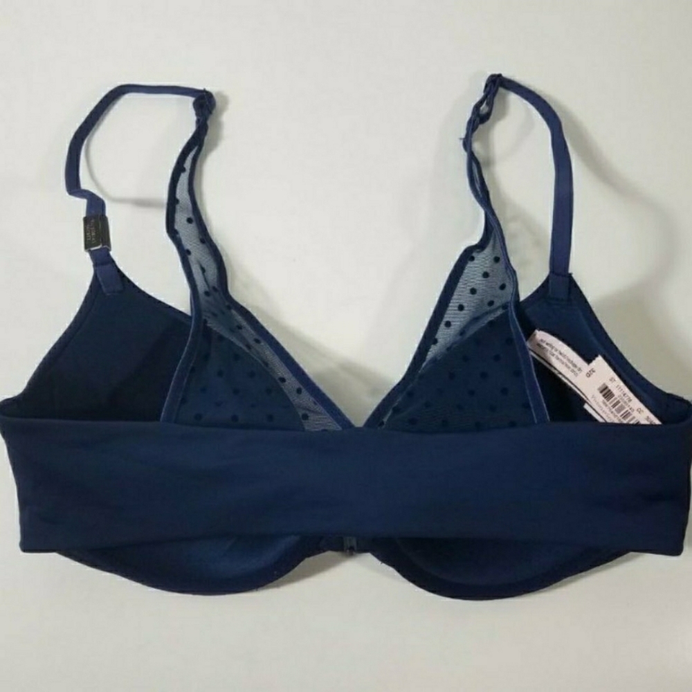 Victoria's Secret 32D Solid Blue Front Closure - Picture 2 of 3